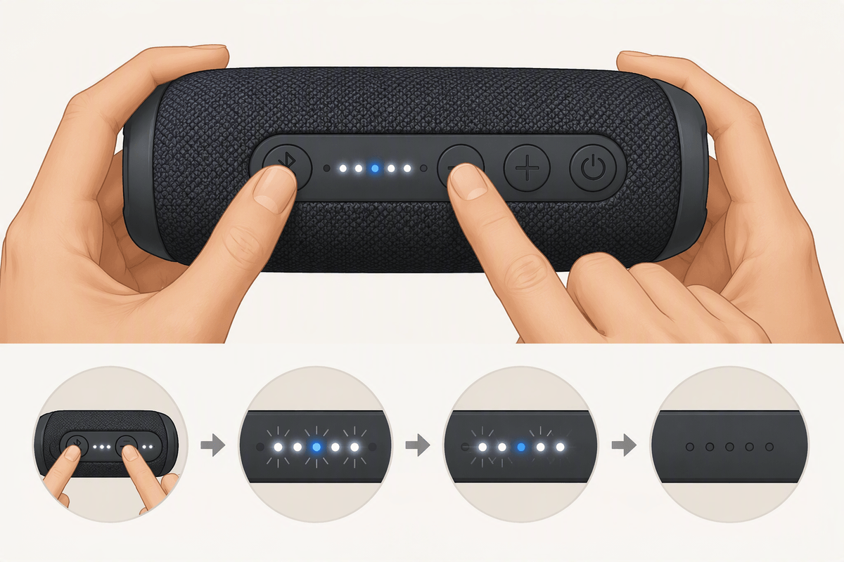 Put the speaker in pairing mode the right way
